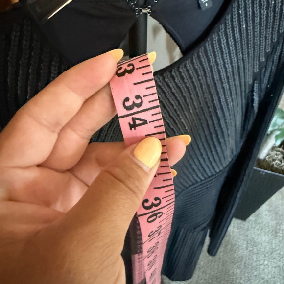 Express Blue Long Sleeve Bodycon Dress - Picture 12 of 12